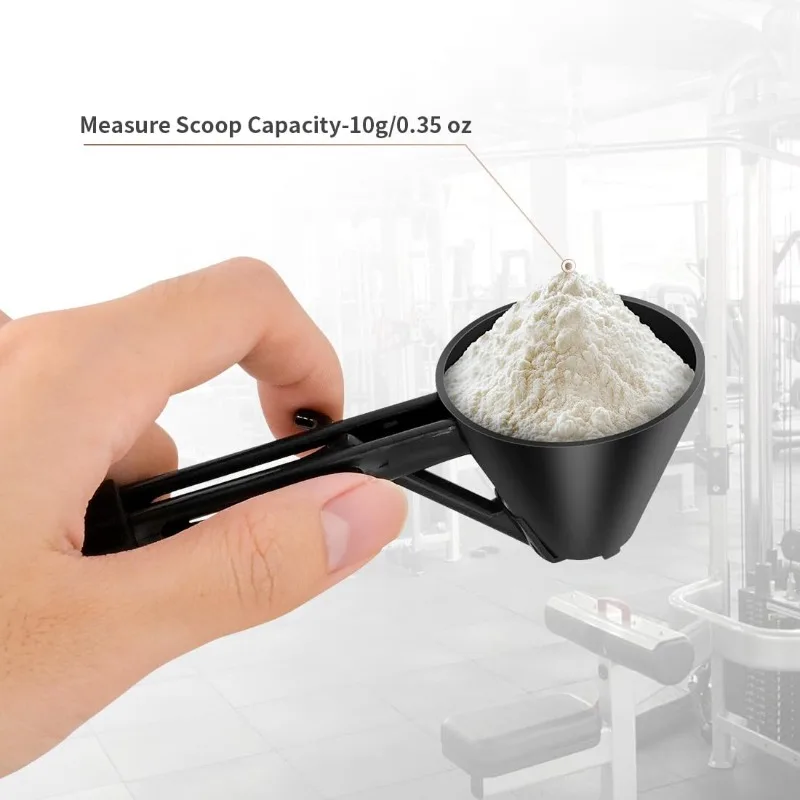 Home Gym Options - 1 個マルチユース計量スプーン漏斗プロテインコーヒー用に再利用可能ベビーフォーミュラキッチンジムホームパウダースクープキッチンツール