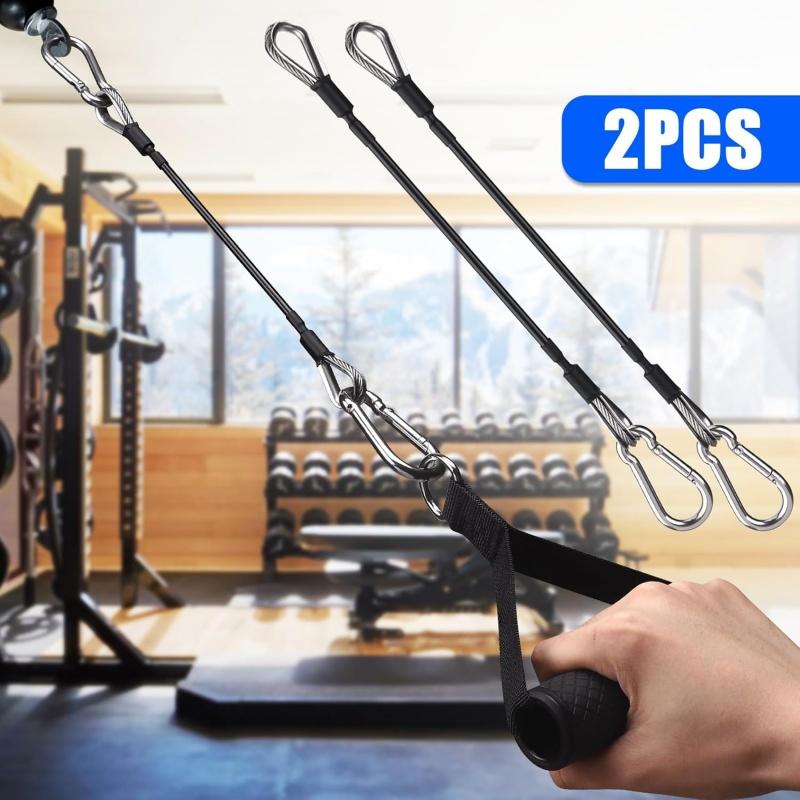 Home Gym Leg Extension Machine - 1/2 個ジムケーブル延長互換性ボウフレックスホームジムアクセサリー lat/上腕三頭筋プルダウンとレッグエクステンションマシン用