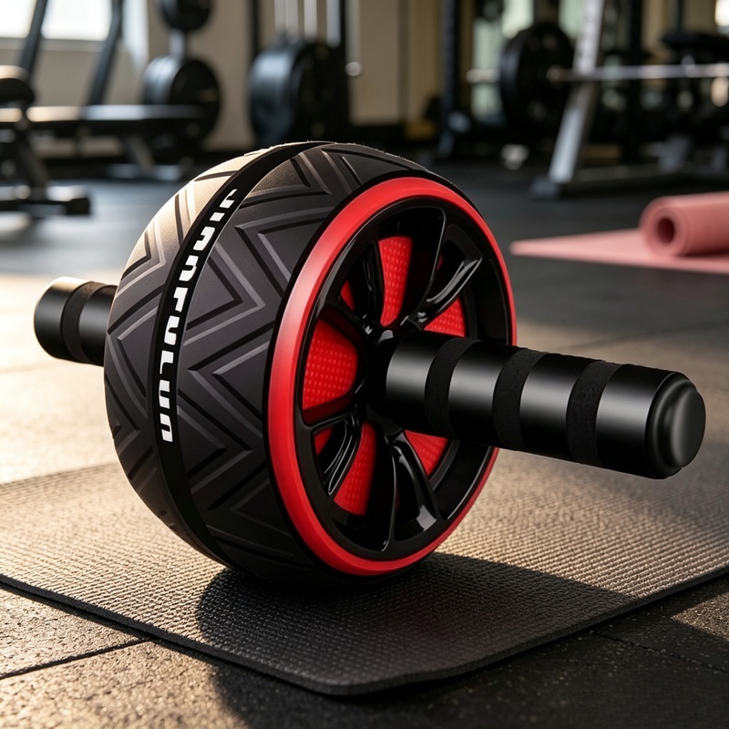 Home Gym Technogym - 滑り止めアブローラーホイール、耐久性のあるコアアブドミナルワークアウトフィットネス機器、男性女性用ホームジム用