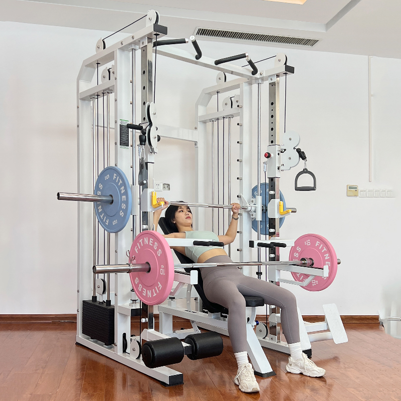 Home Gym With Smith Machine - ホーム総合トレーニングパワーラックエクササイズウェイトリフティングジム機器フィットネスストレングスマルチファンクショナルスミスマシン