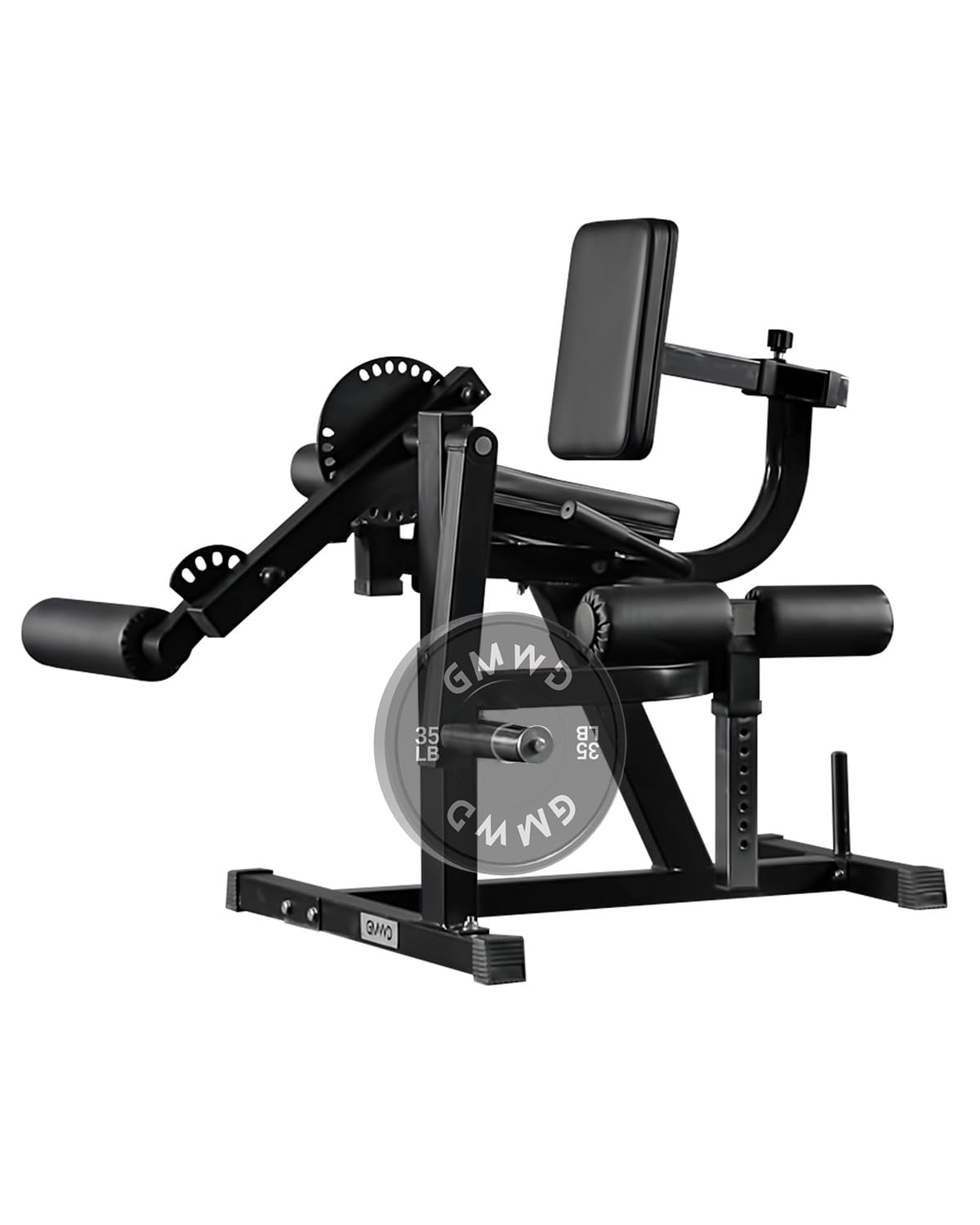 Home Gym Leg Extension Machine - 調整可能なレッグエクステンション＆カールマシン、プレートロード式下体トレーニングベンチ、太ももトレーニング用、ホームジム機器、カスタマイズ可能