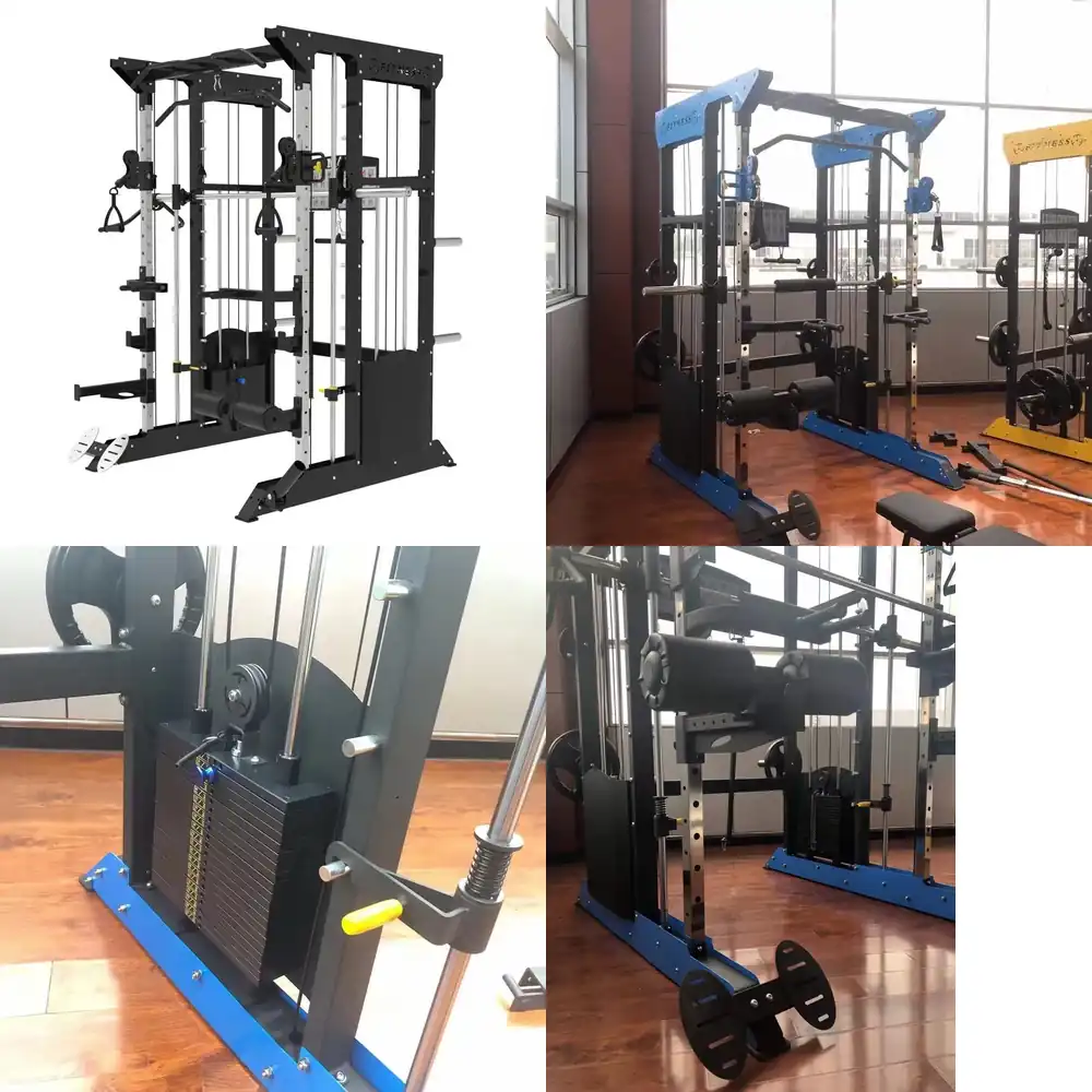 Home Gym With Smith Machine - 2026年激安販売 プロ仕様オールインワン多機能ジム機器 クロスフィット ホームジム用 スミスマシン スクワットラック対応