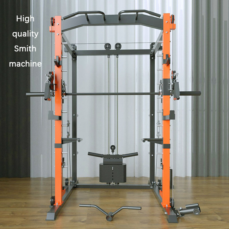 Home Gym With Smith Machine - 家庭用およびジム用の多機能パワーラック・スミス・マシンシステム