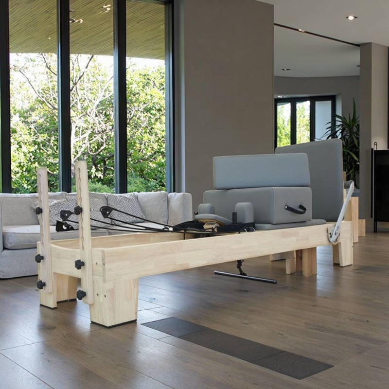 Home Gym Custom - YTYIN工場特注高品質エコフレンドリーオークウッドピラティスリフォーマーマシン 家庭用ジムトレーニング用ピラティス