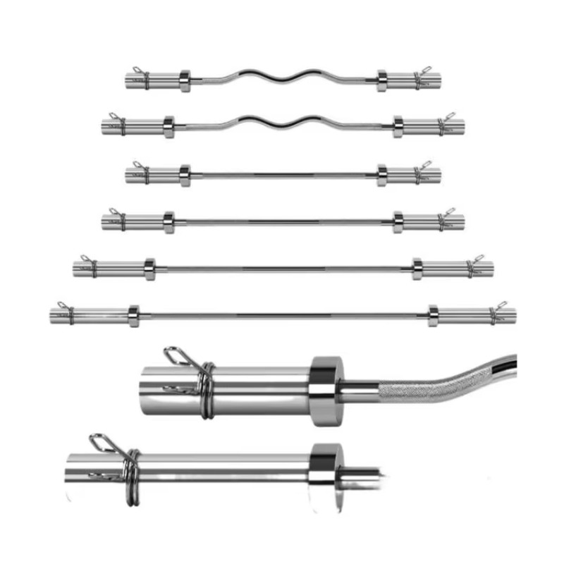 プロ仕様1.5Mジム品質バーベル ハイテクカールバー ウェイ - Barbell Curl Bar のレビューと価格