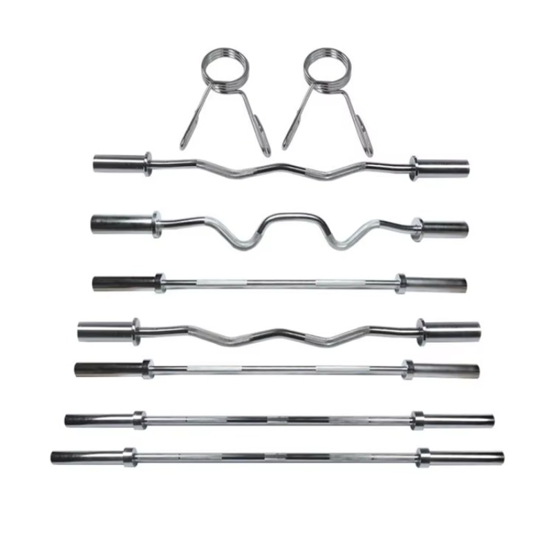 プロ仕様1.5Mジム品質バーベル ハイテクカールバー ウェイ - Barbell Curl Bar のレビューと価格