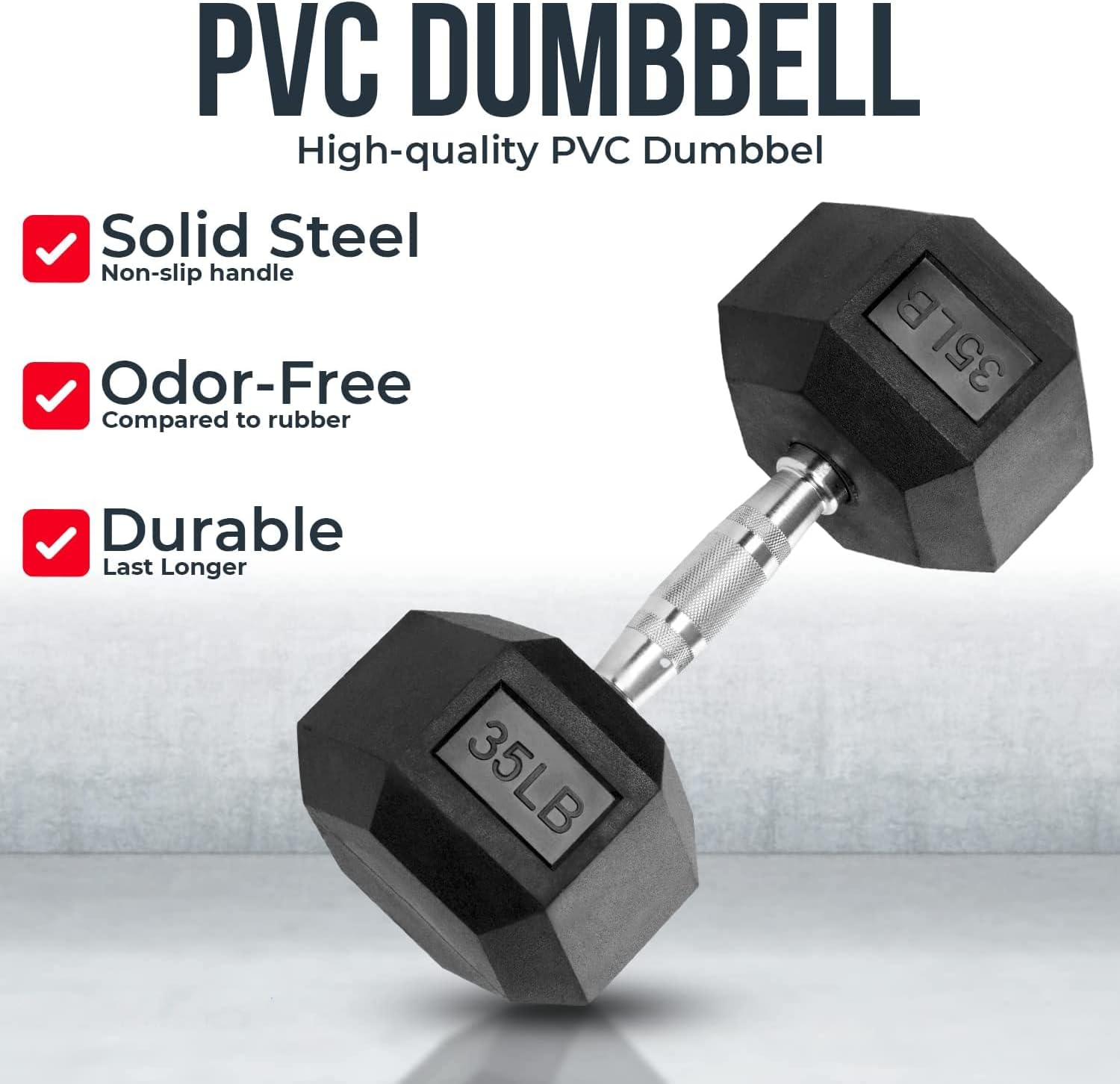 ホームジムトレーニング用品 - 高耐久性PVCコーティング六 - Home Gym Options のレビューと価格