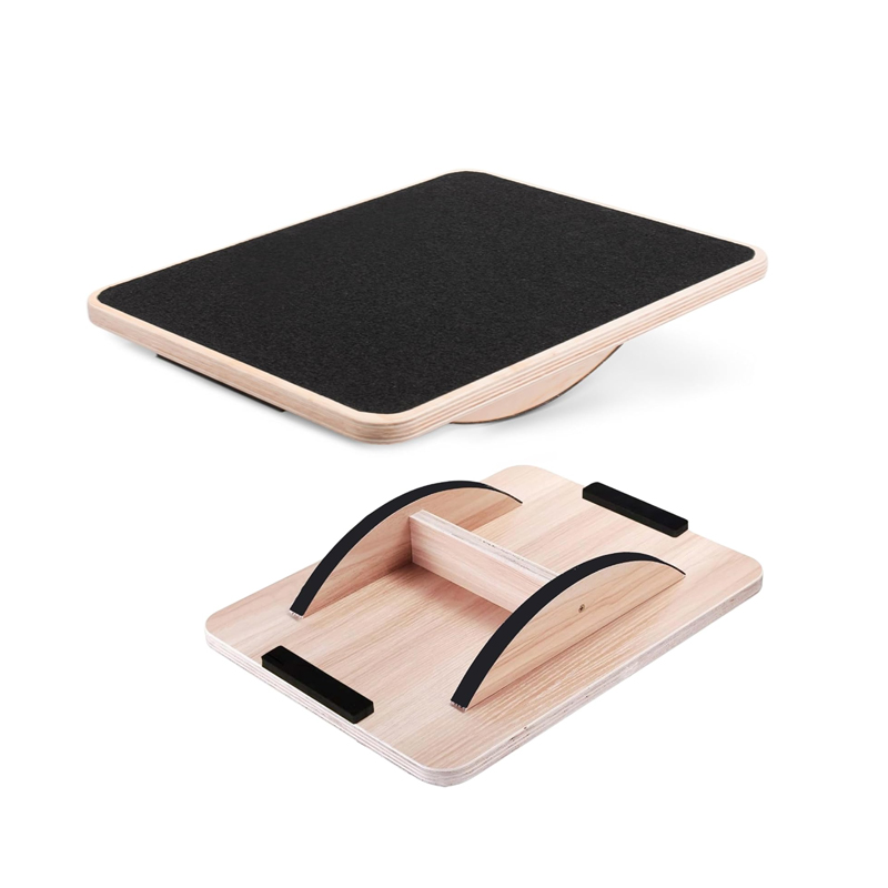 プロ仕様木製バランスボード 脚の運動＆腹筋トレーニング用 滑 - Wobble Board Balance のレビューと価格