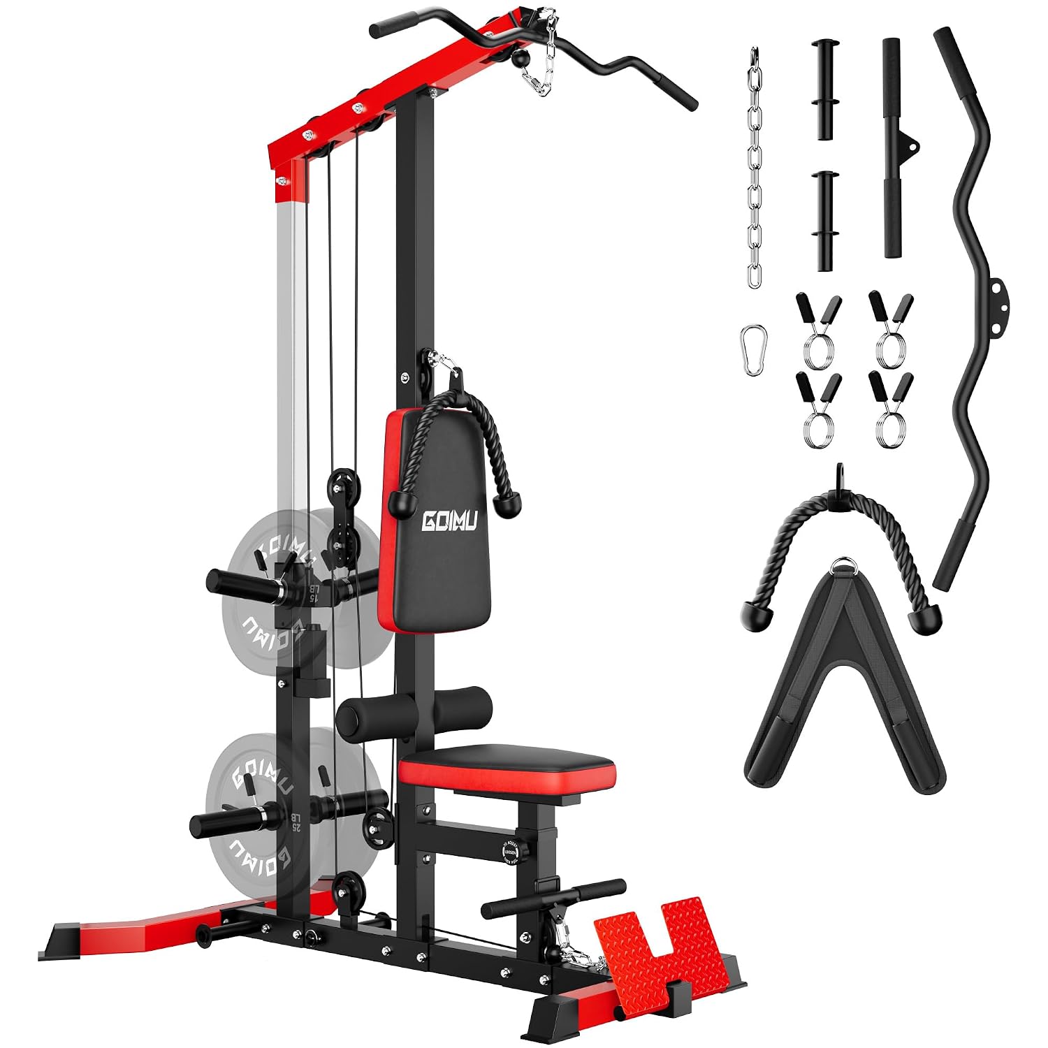 LATプルダウン＆ローイングケーブルマシン（ABクランチ付き - Home Gym Custom のレビューと価格