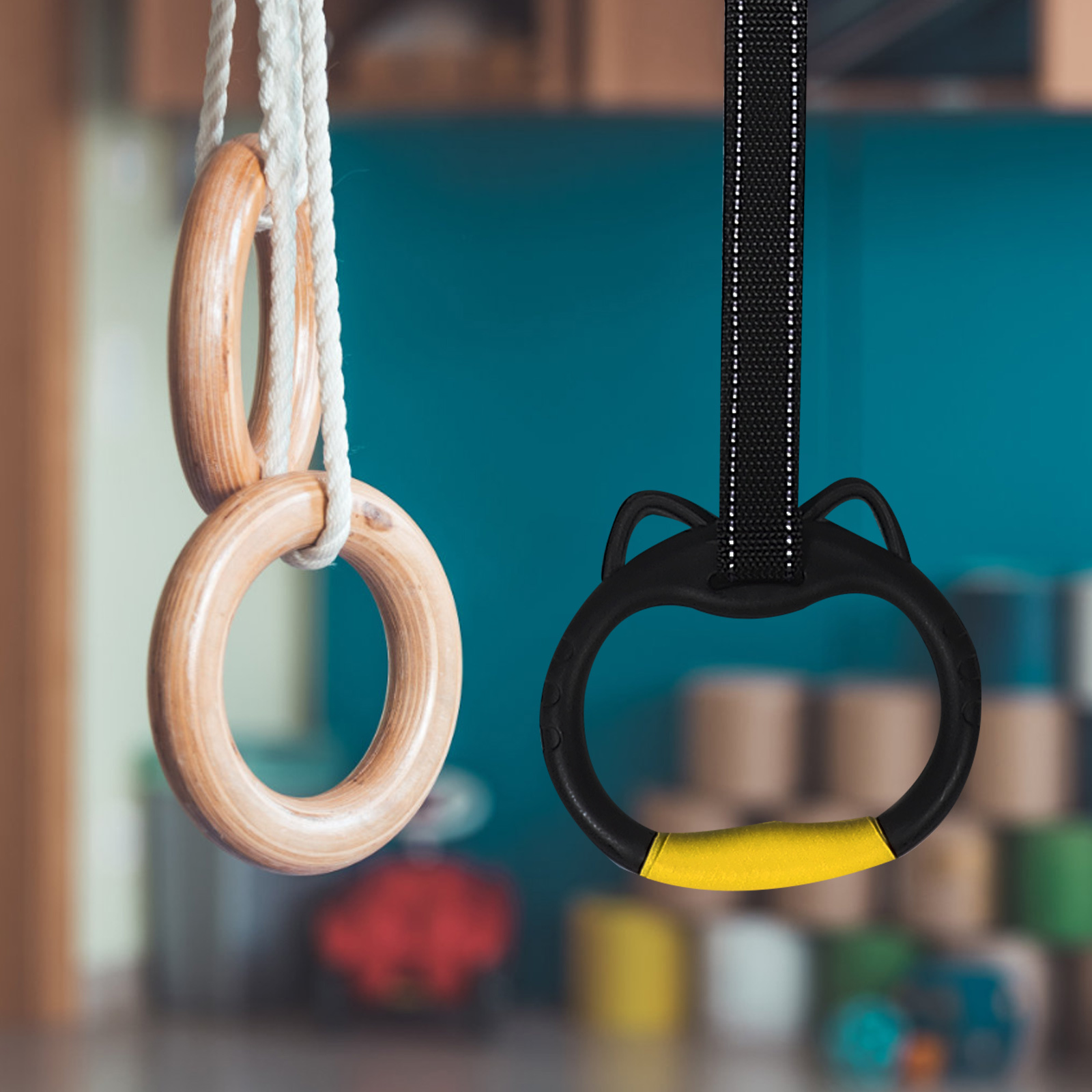 1セット 1セット体操リング 家庭用 室内トレーニング エク - Home Gym Options のレビューと価格
