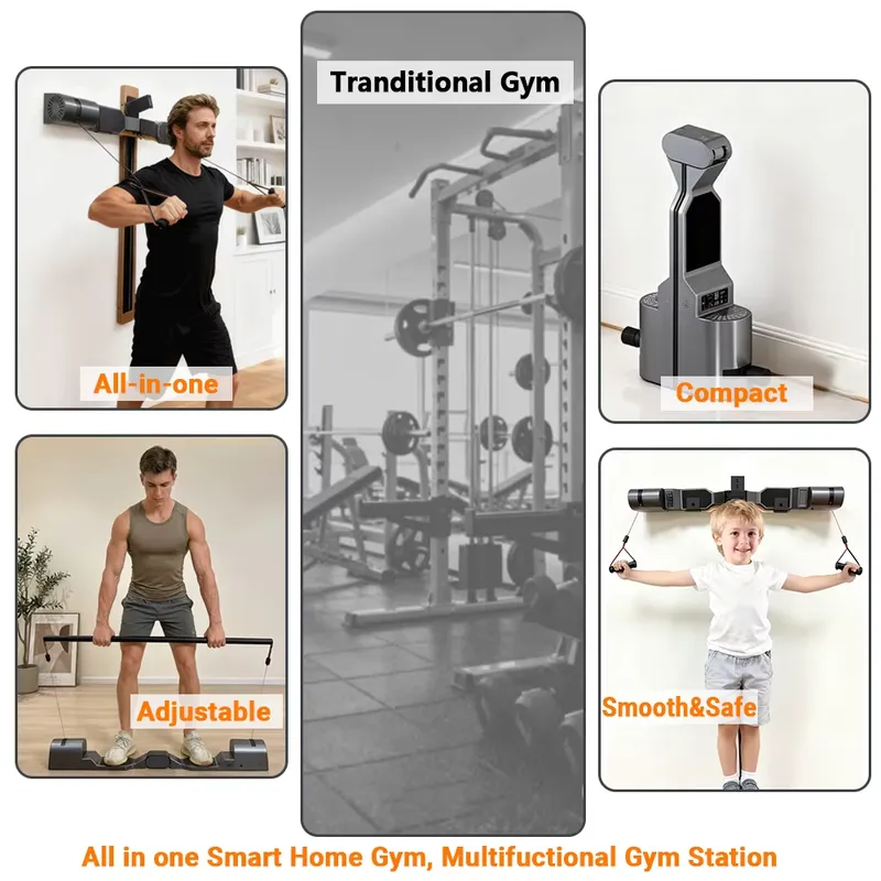 多機能ジム機器トレーニングケーブルマシンフルセットパワーラッ - Home Gym With Smith Machine のレビューと価格