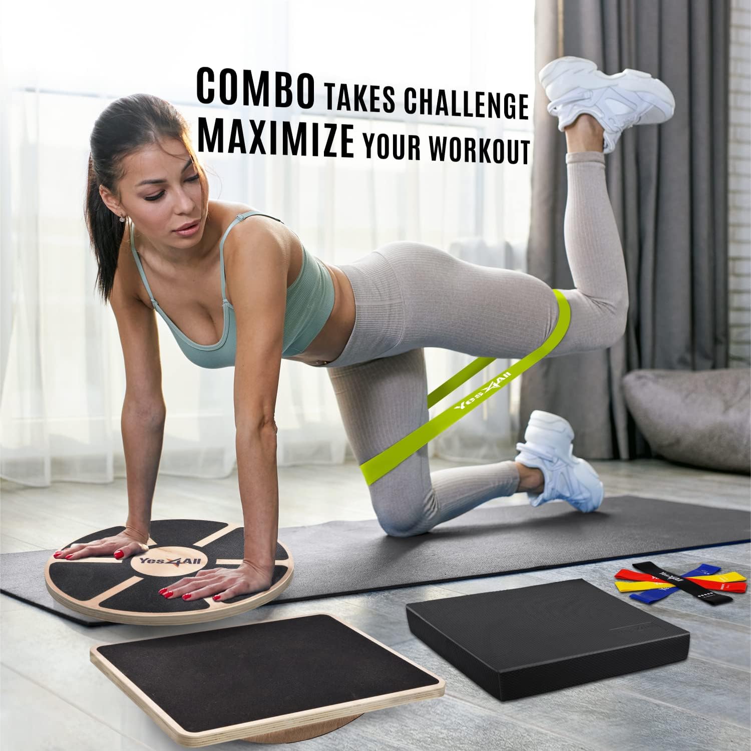 多用途木製バランスボード、モビリティ、スタンディングデスク、 - Wobble Board Balance のレビューと価格