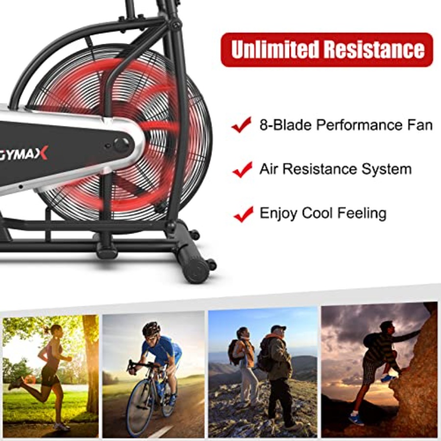 ホームジム用有酸素トレーニング機器：空気抵抗式ファンバイク、 - Home Gym Resistance のレビューと価格