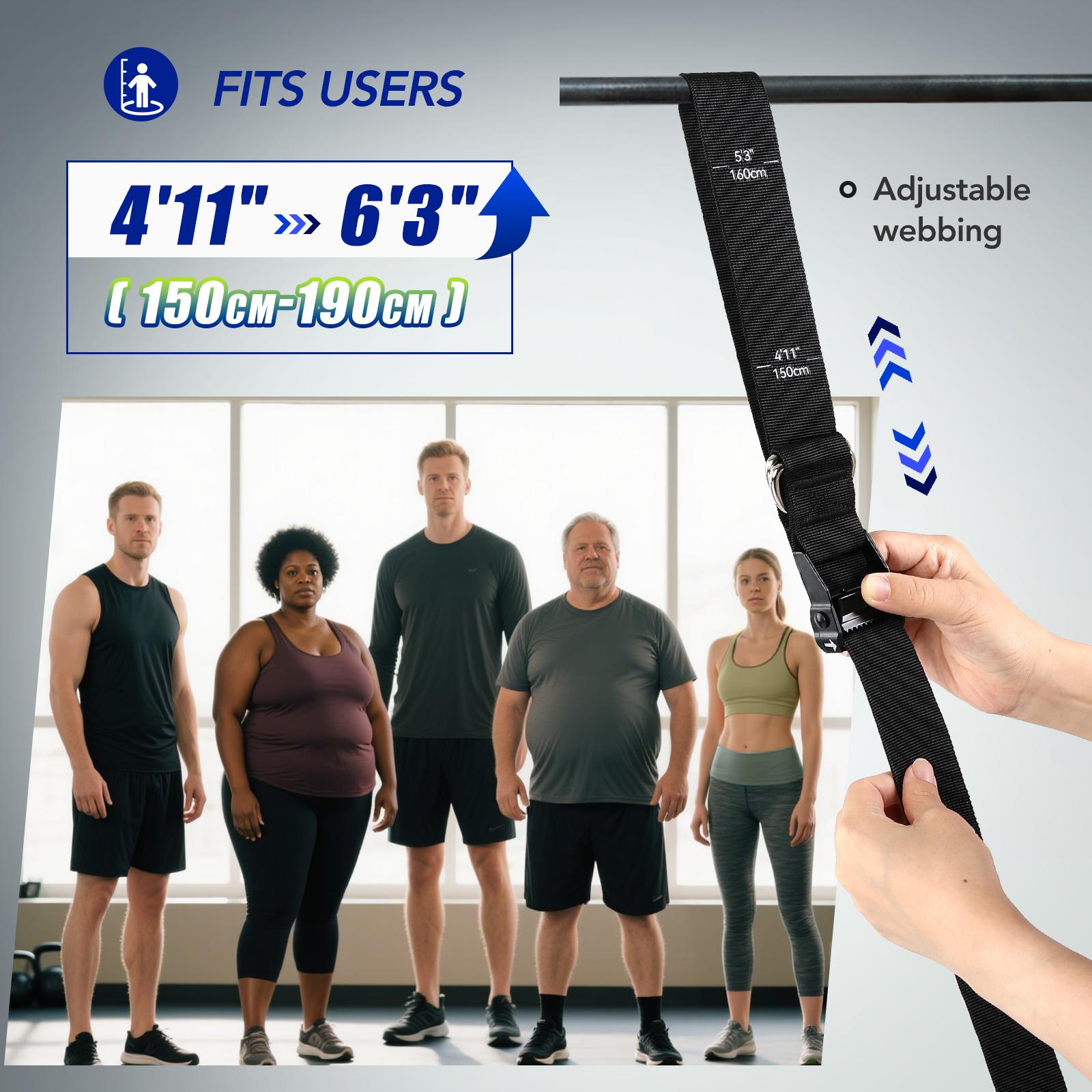 ヘビーデューティー懸垂補助バンドセット 4x80ポンド 調節 - Home Gym Technogym のレビューと価格