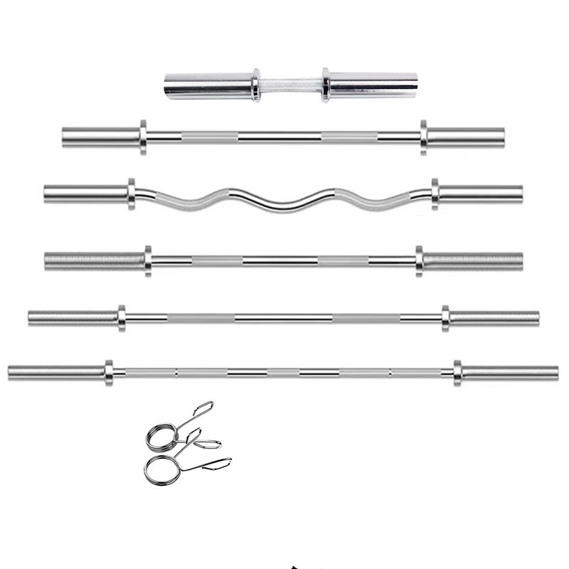 1.2m～2.2mマルチサイズ鋳鉄合金バーベルストレート＆カ - Barbell Curl Bar のレビューと価格