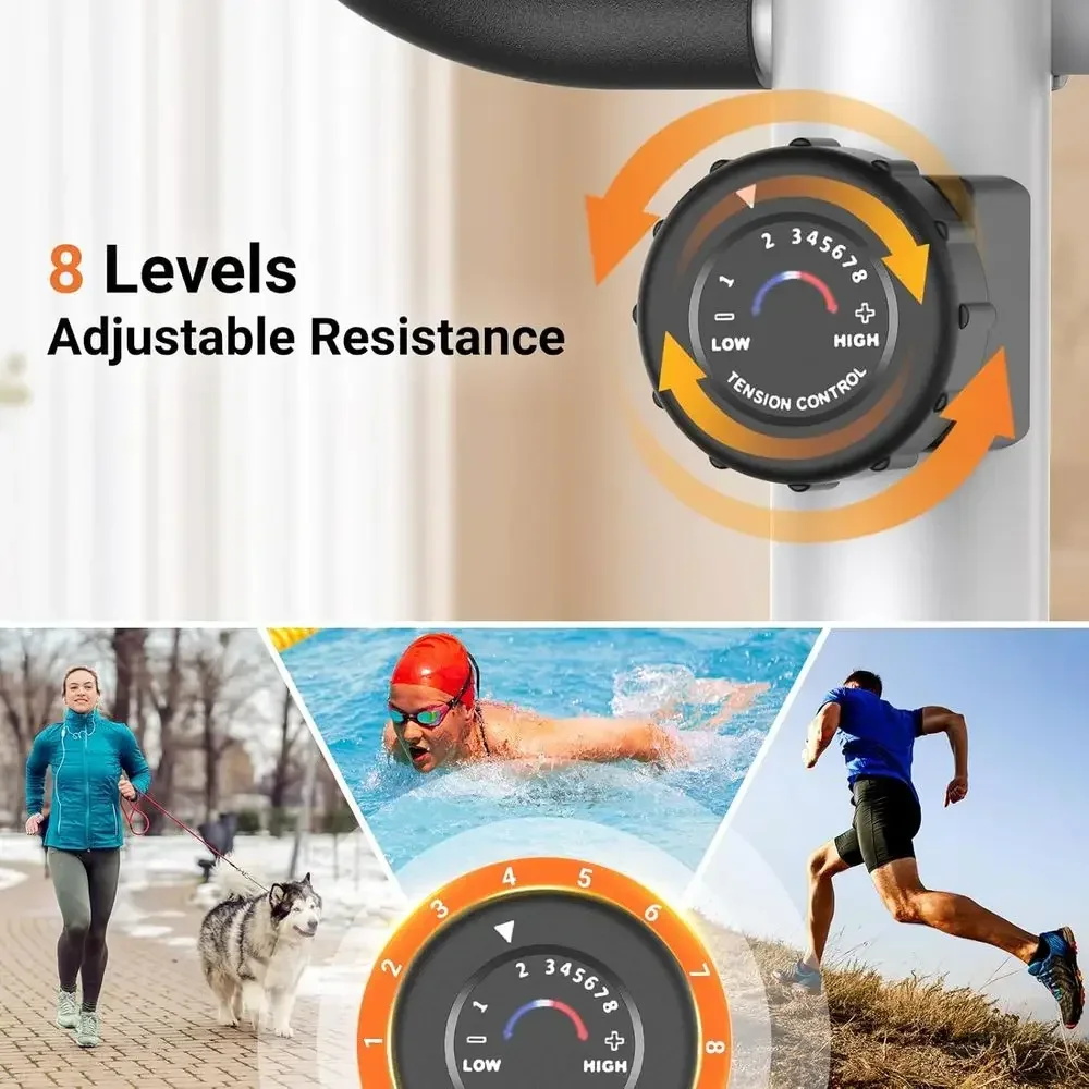家庭用ジム向け静音エリプティカルマシン、耐荷重500ポンド、 - Home Gym Resistance のレビューと価格