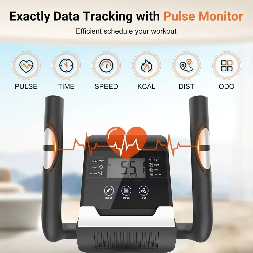 家庭用ジム向け静音エリプティカルマシン、耐荷重500ポンド、 - Home Gym Resistance のレビューと価格