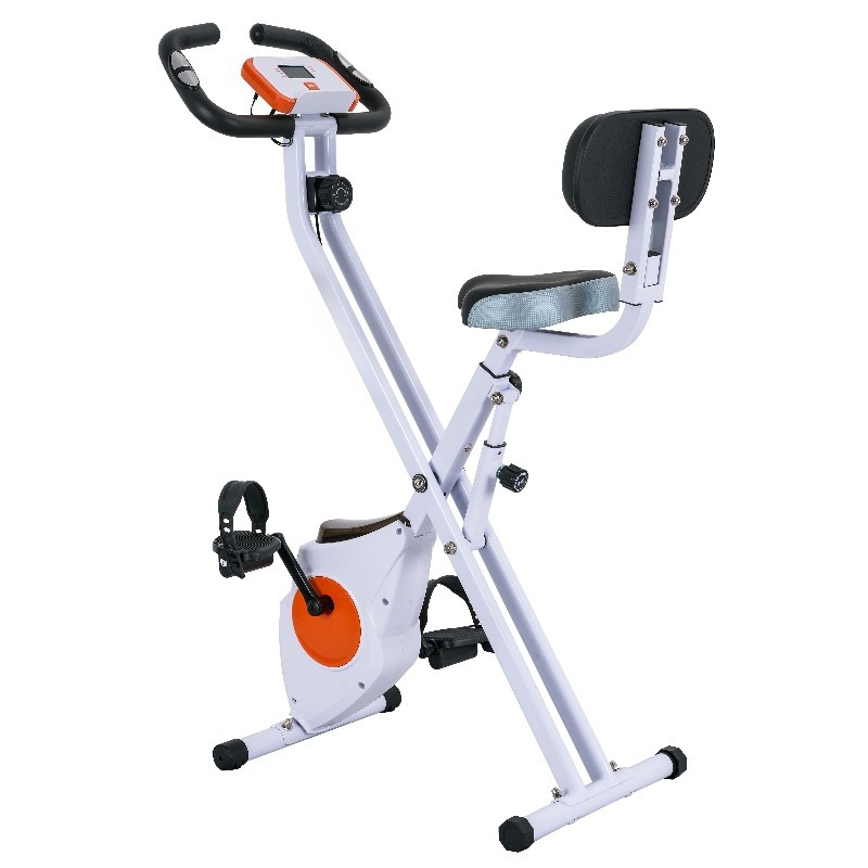 スマート折りたたみ式エクササイズバイク、8段階抵抗＆スチール - Home Gym Resistance のレビューと価格