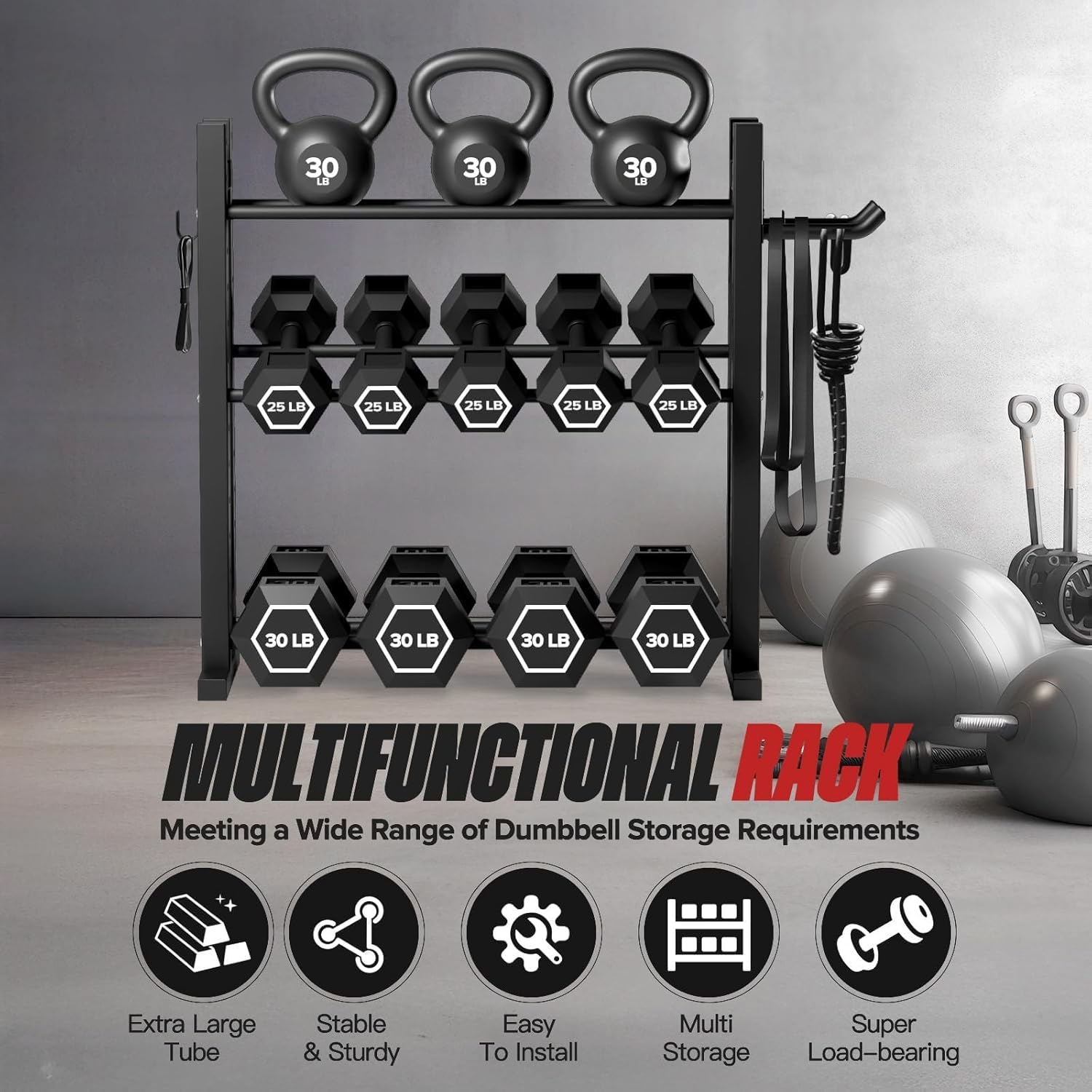 ホームジム用、スチール製、シルバーカラー、高さ調節可能、耐荷 - Home Gym Dumbbells のレビューと価格