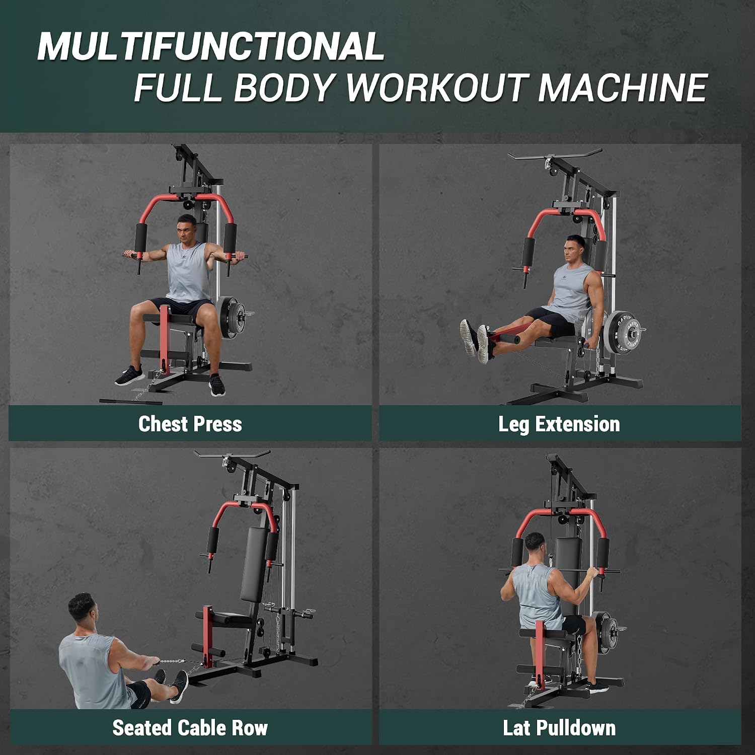 全身トレーニング用ホームジムマシン（ラットプルダウン、チェス - Home Gym Leg Extension Machine のレビューと価格