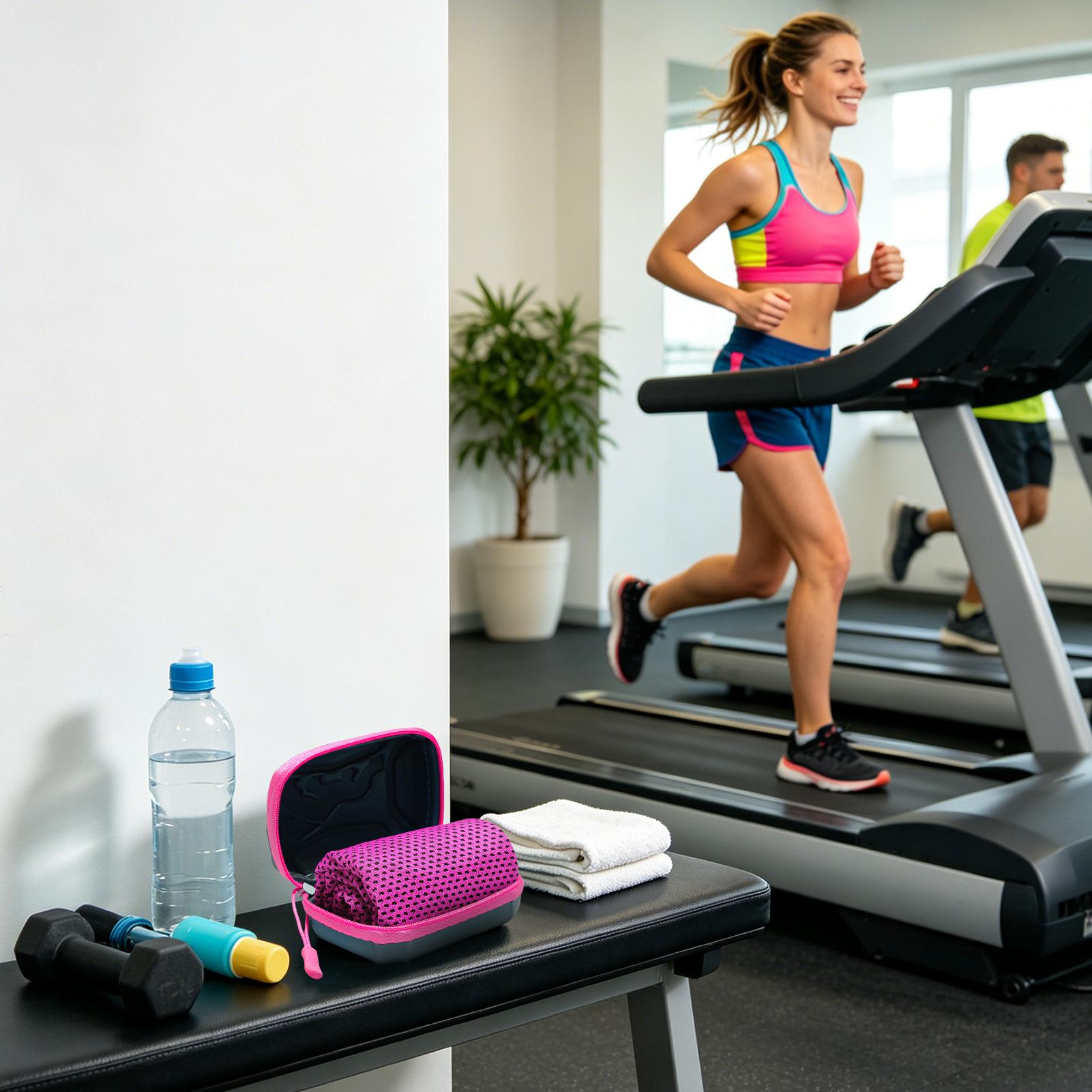 冷却タオル 30x80cm 瞬間吸水性 通気性 熱い天候 夏 - Home Gym Women のレビューと価格