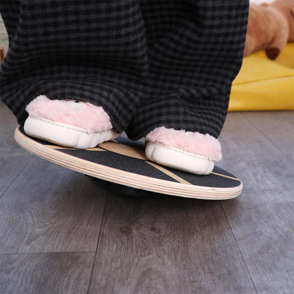 木製丸型バランスボード 滑り止めコアトレーニングボード 多機 - Wobble Board Balance のレビューと価格