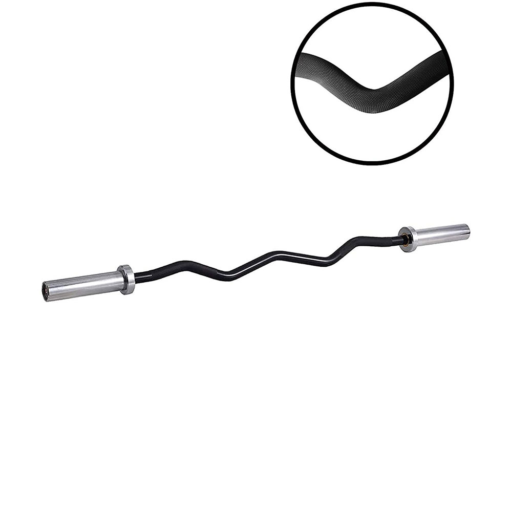 シームレスカールバーベルバー、ワイドグリップで肩の安定性を高 - Barbell Curl Bar のレビューと価格