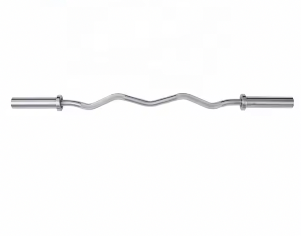 プロ品質のハードクロームE-Zカールバーベルバー（スポーツ用 - Barbell Curl Bar のレビューと価格