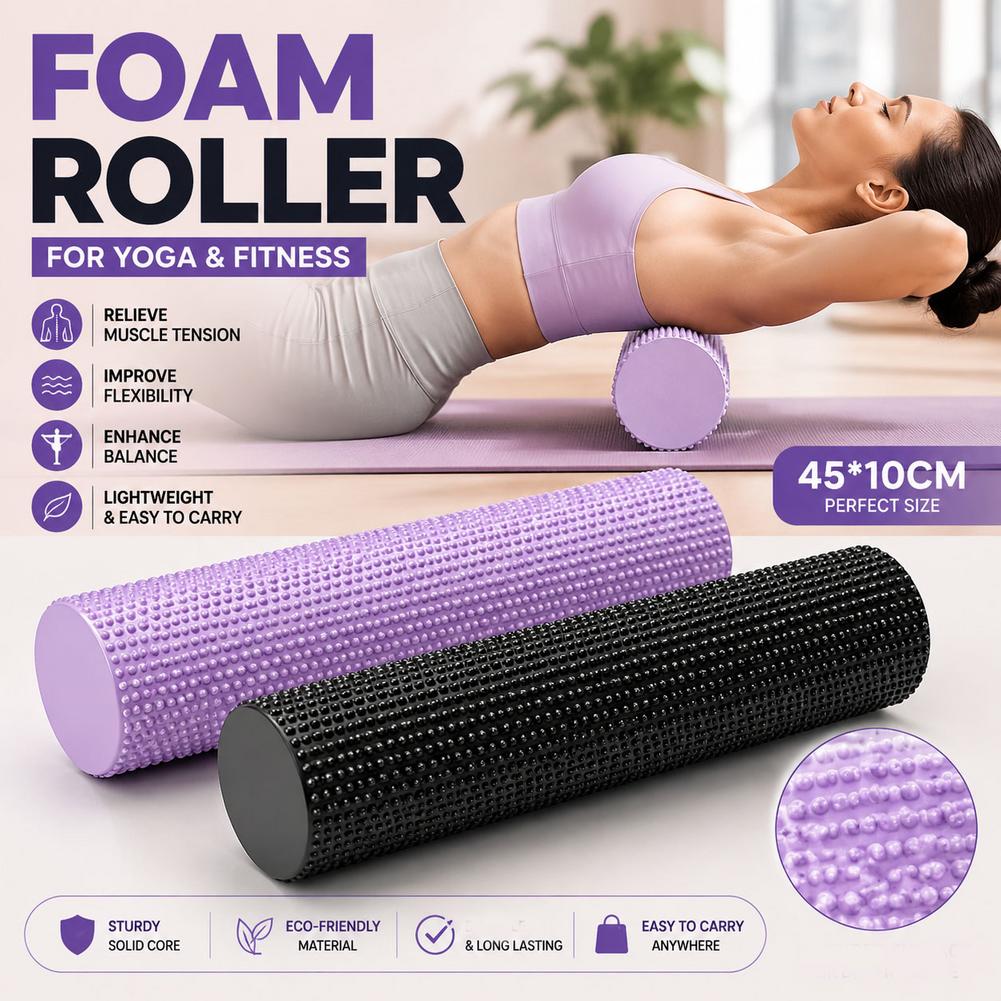 ヨガフォームローラー EVA 高密度ヨガコラムローラー ピラ - Foam Roller High Density のレビューと価格
