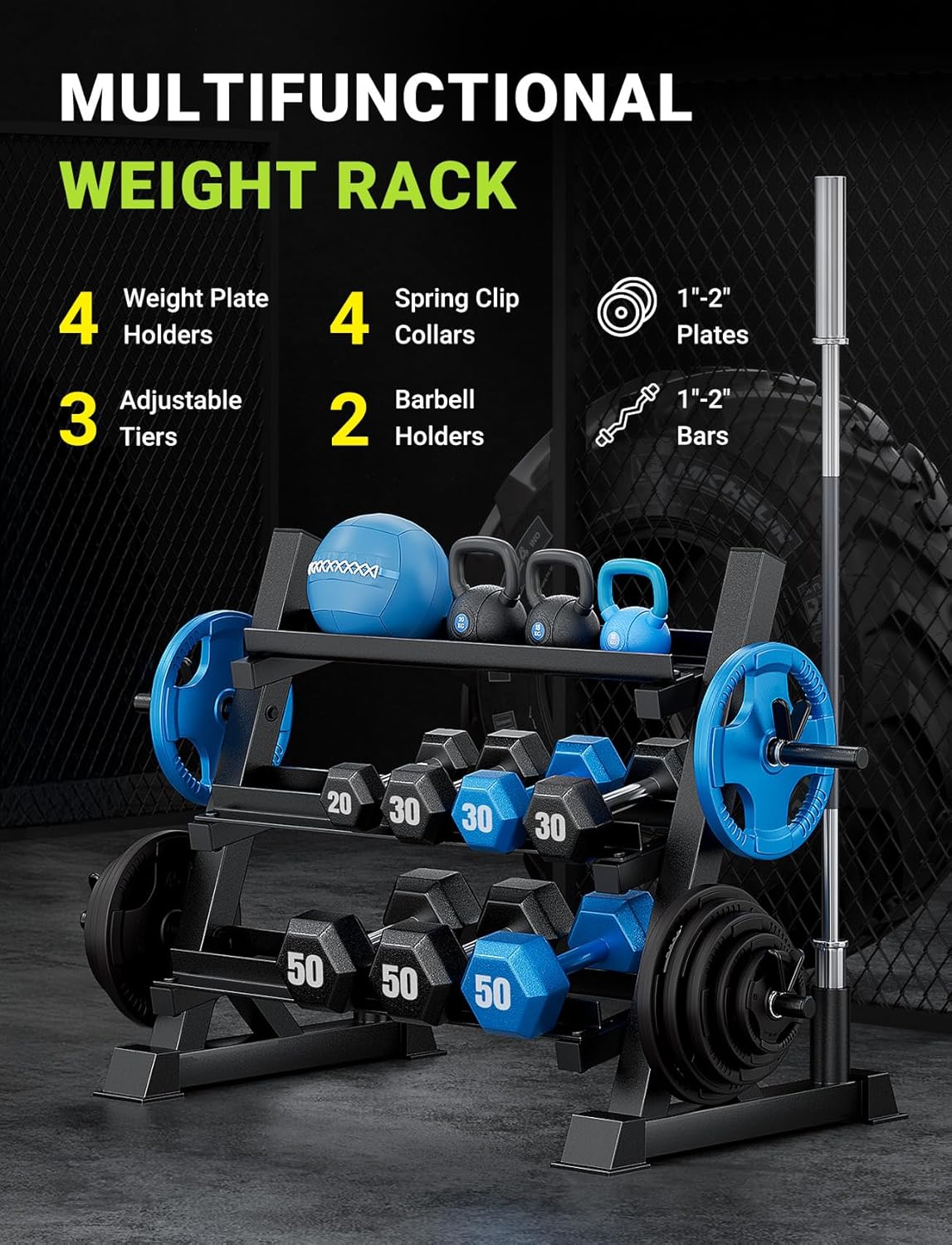 ホームジム用、頑丈な素材、ブラウンカラー、耐荷重1100ポン - Home Gym Dumbbells のレビューと価格