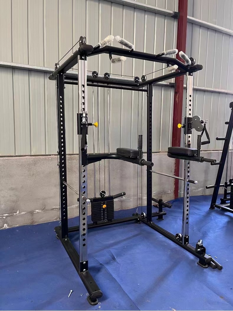 多機能ホームジム機器 スクワットラック プルアップバー パワ - Home Gym With Smith Machine のレビューと価格