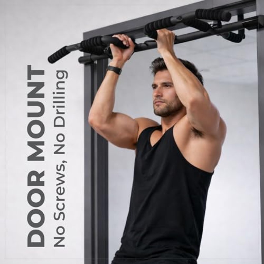 ドア枠懸垂バー セット サスペンションストラップ付き マルチ - Home Gym Workout のレビューと価格