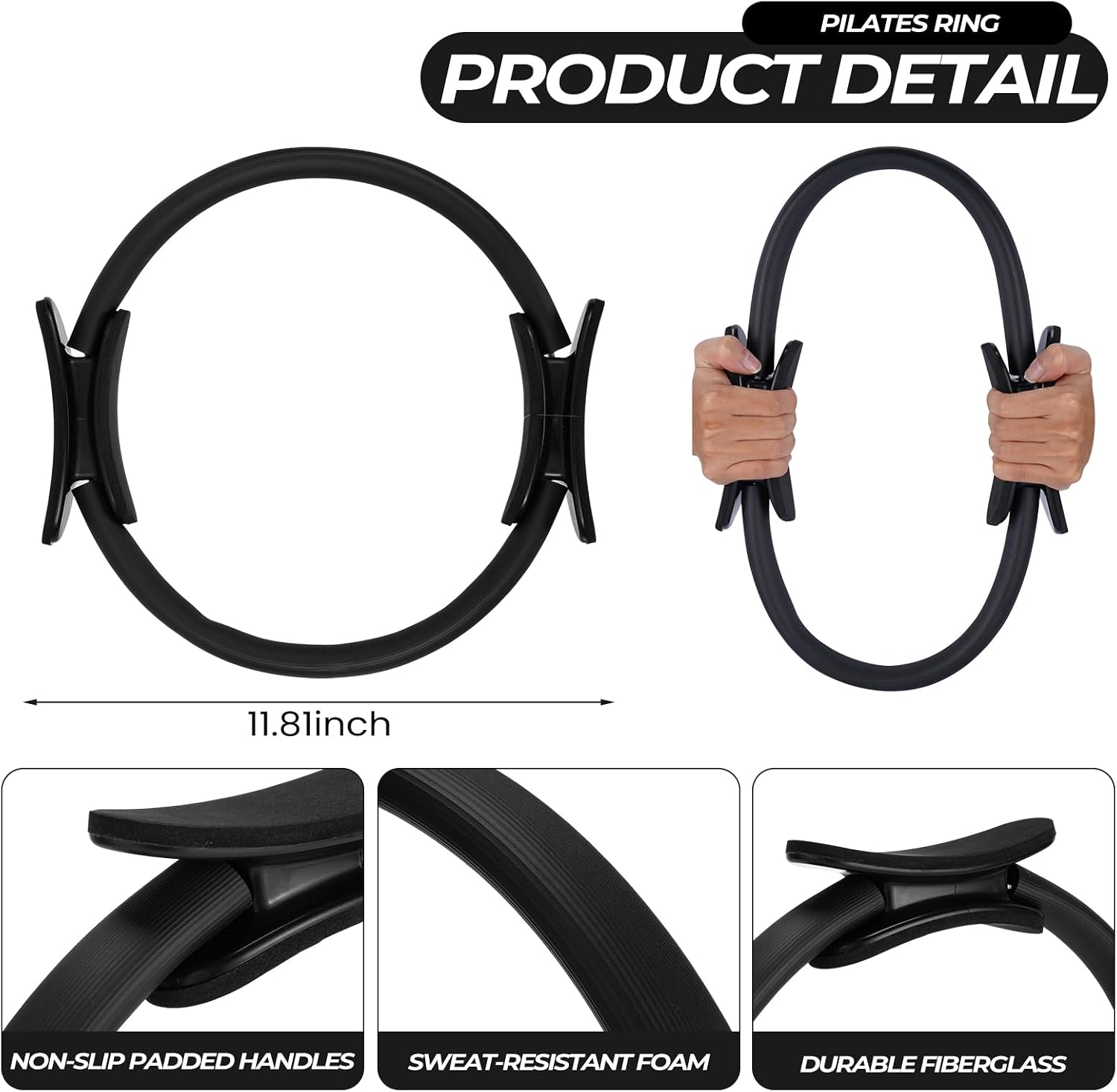 18個入りピラティスリング＆ボールセット、レジスタンスバンド - Resistance Loop Mini Band のレビューと価格