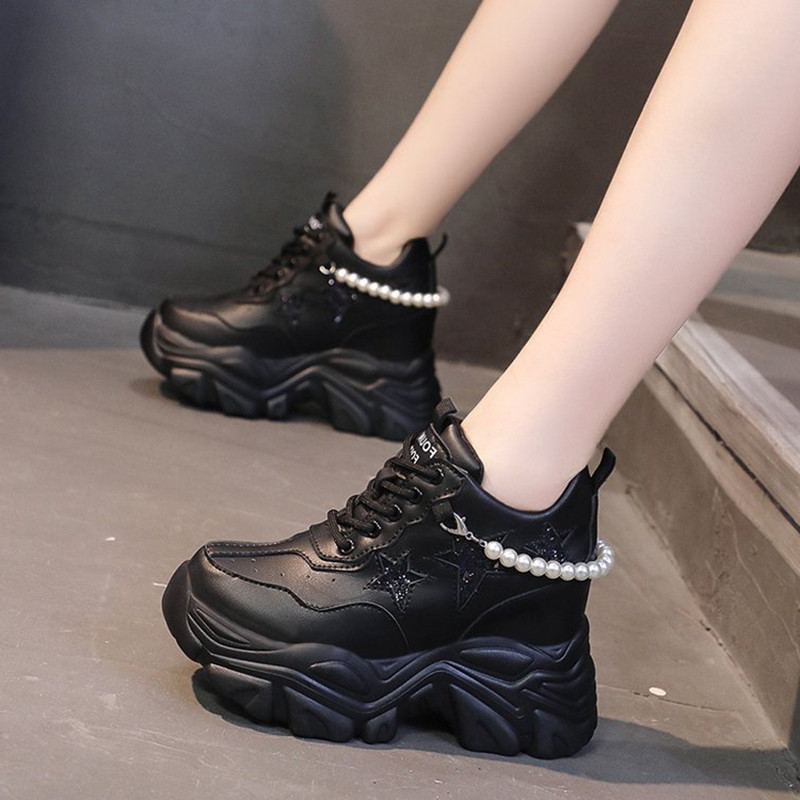 高品質高プラットフォームシューズ女性秋チャンキースニーカー増 - Home Gym Women のレビューと価格