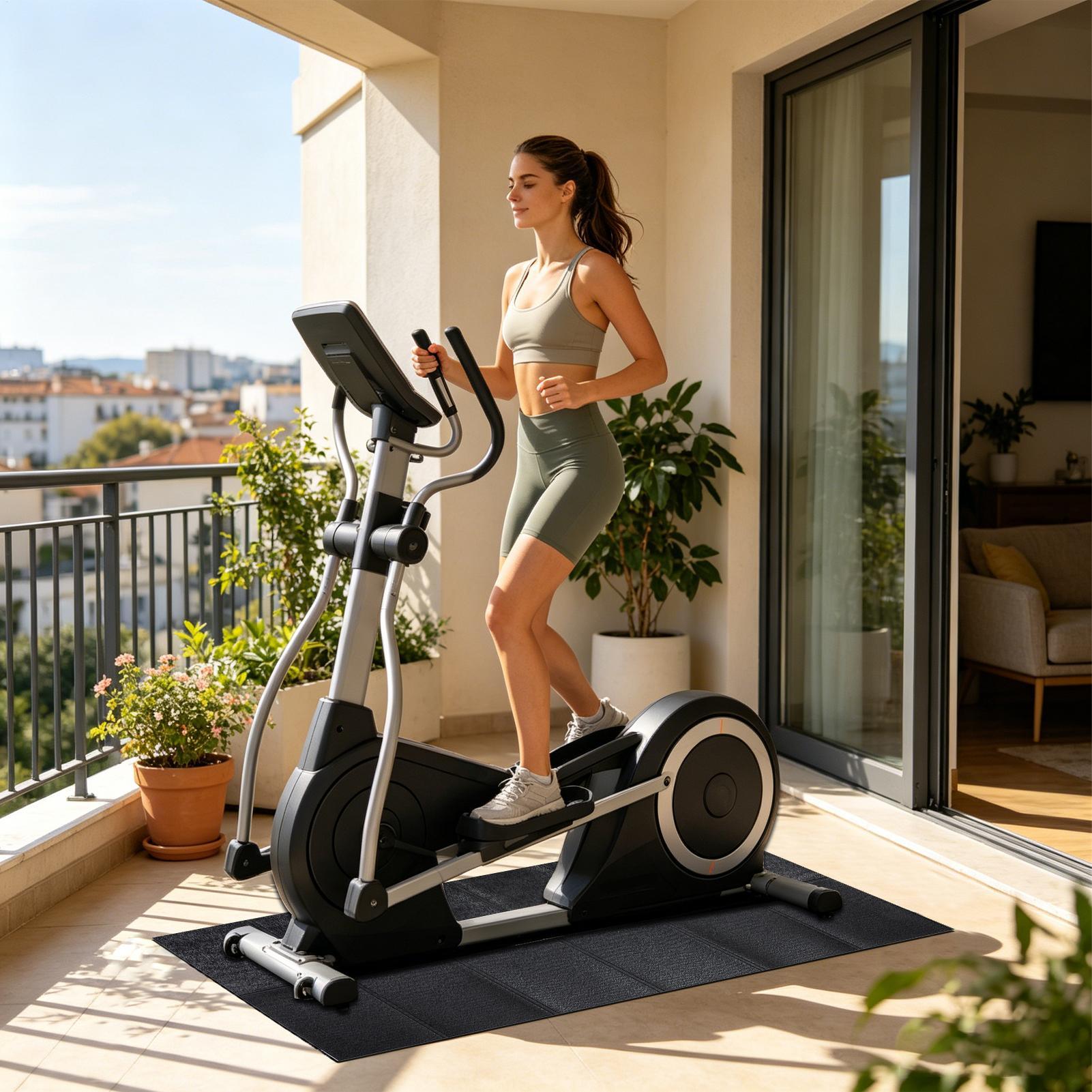 トレッドミルパッド高耐久防水折りたたみ式堅木床用トレッドミル - Treadmill Home Gym のレビューと価格