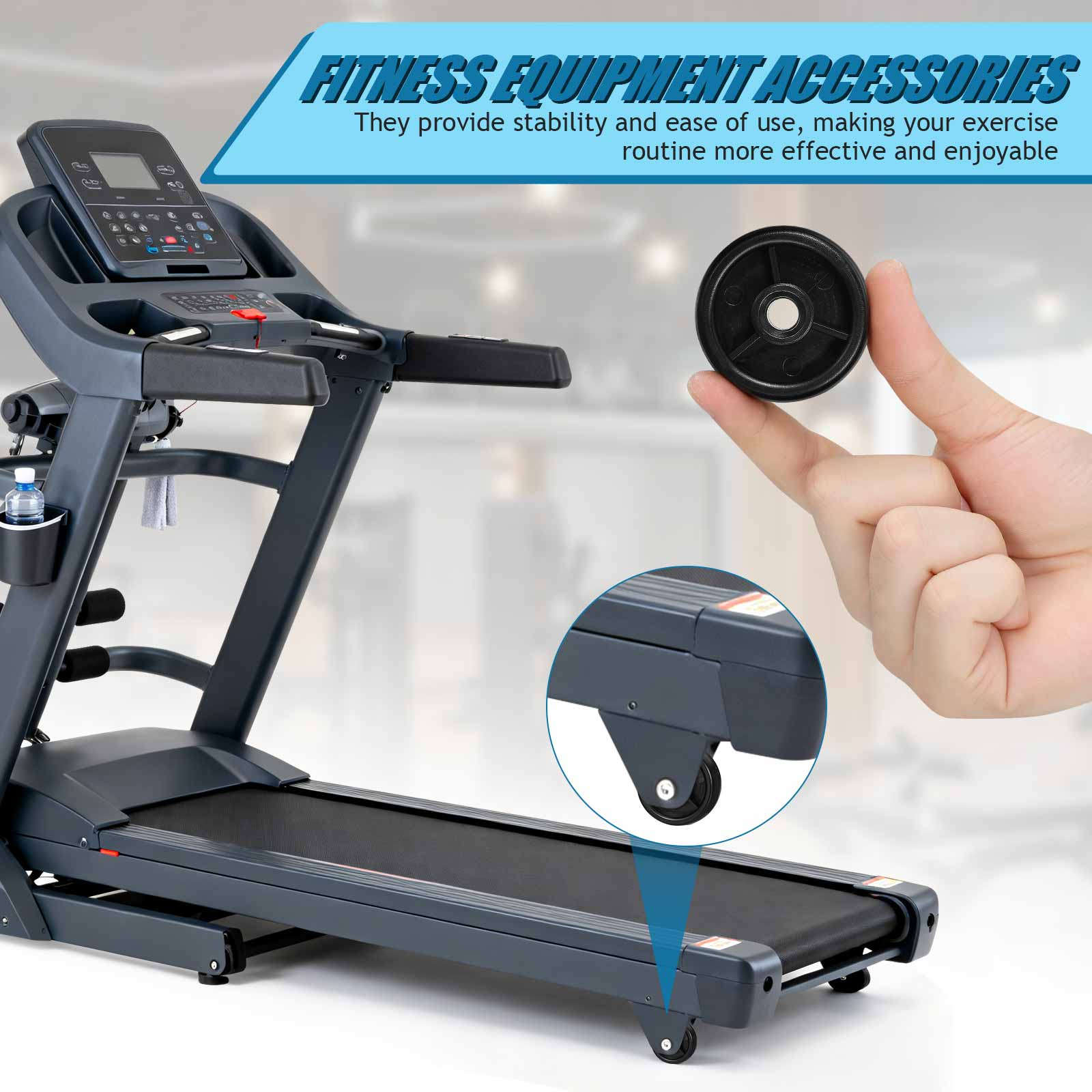 4個入りフィットネスマシンアクセサリー、ユニバーサルボールプ - Home Gym Universal Machine のレビューと価格