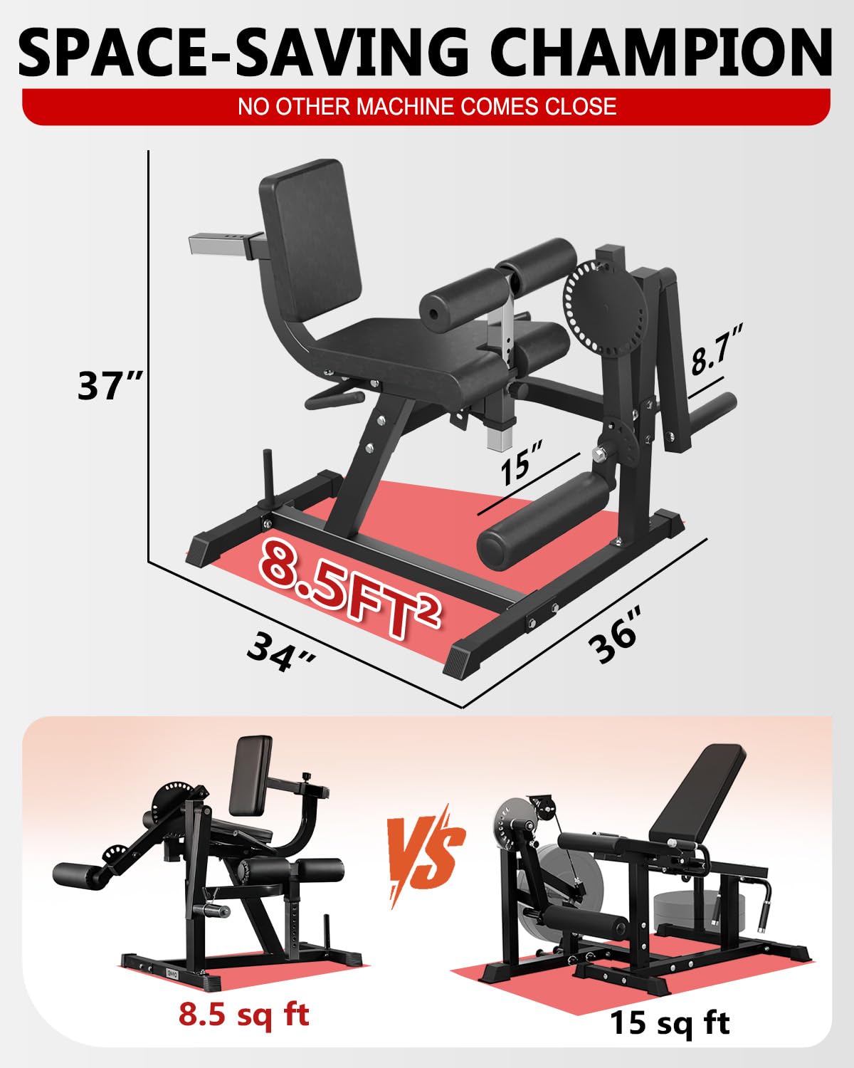 調整可能なレッグエクステンション＆カールマシン、プレートロー - Home Gym Leg Extension Machine のレビューと価格