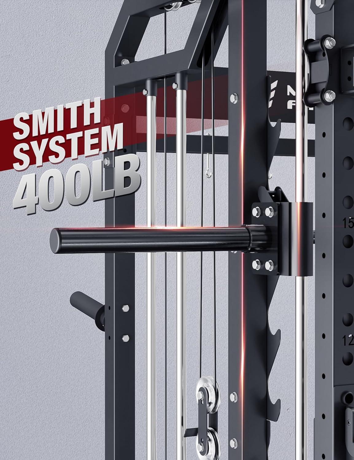 スミスマシン ホームジム スクワットラック プーリーバー デ - Home Gym With Smith Machine のレビューと価格