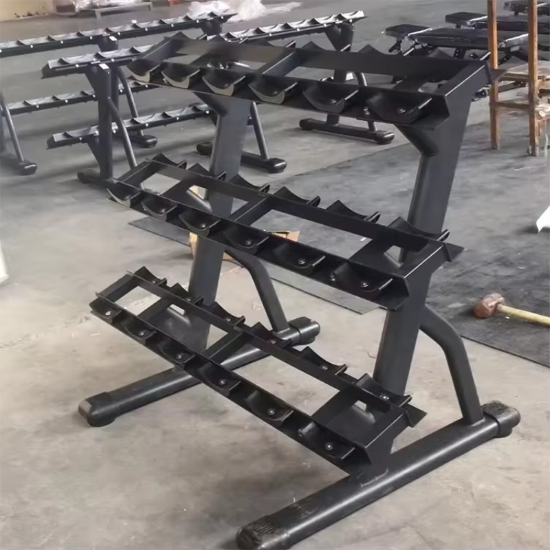 実用的なスチール製ダンベルラック ホームジム ウェイトトレー - Home Gym Practice のレビューと価格