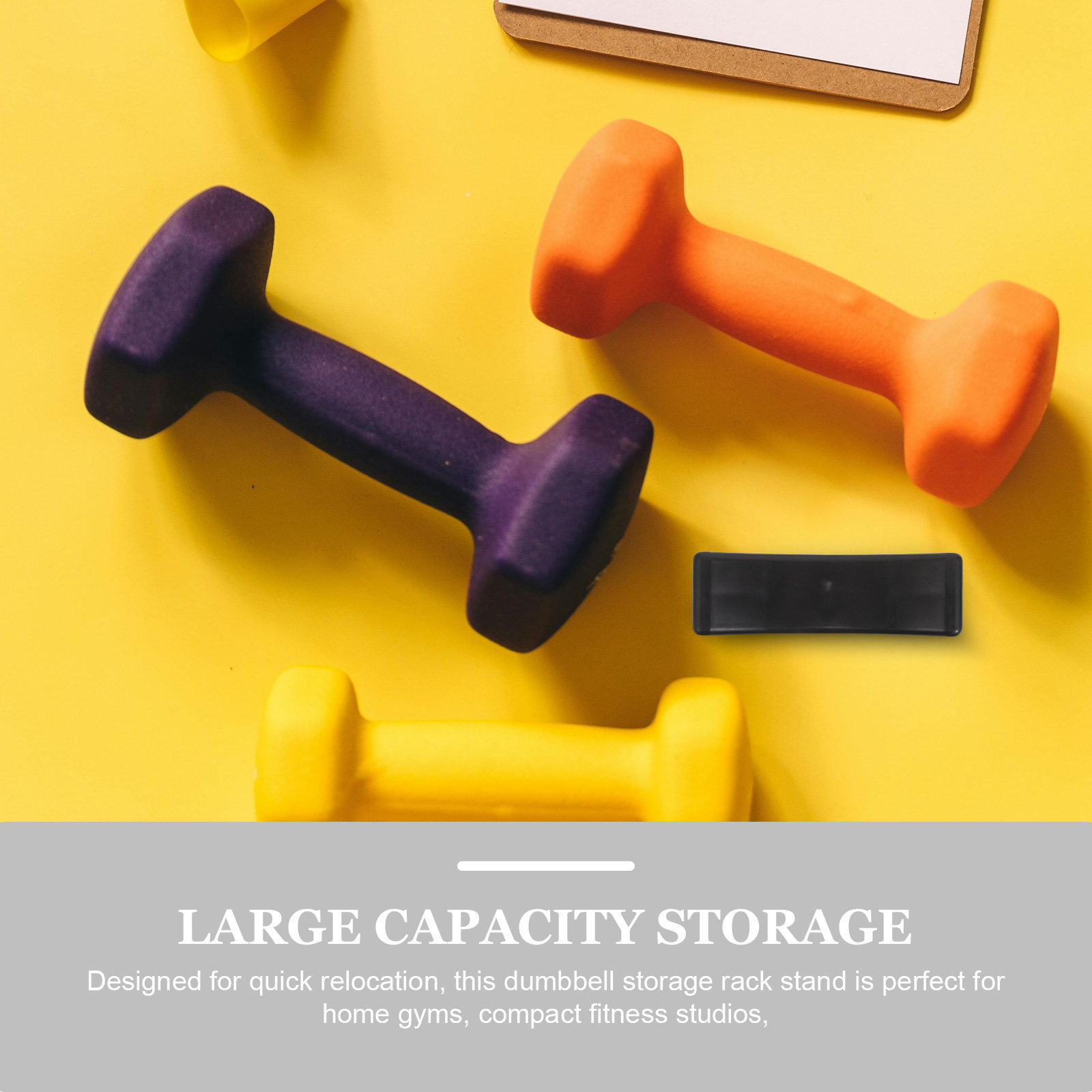 8個入りダンベル収納サドル、中空デザインプラスチックラックス - Home Gym Dumbbells のレビューと価格
