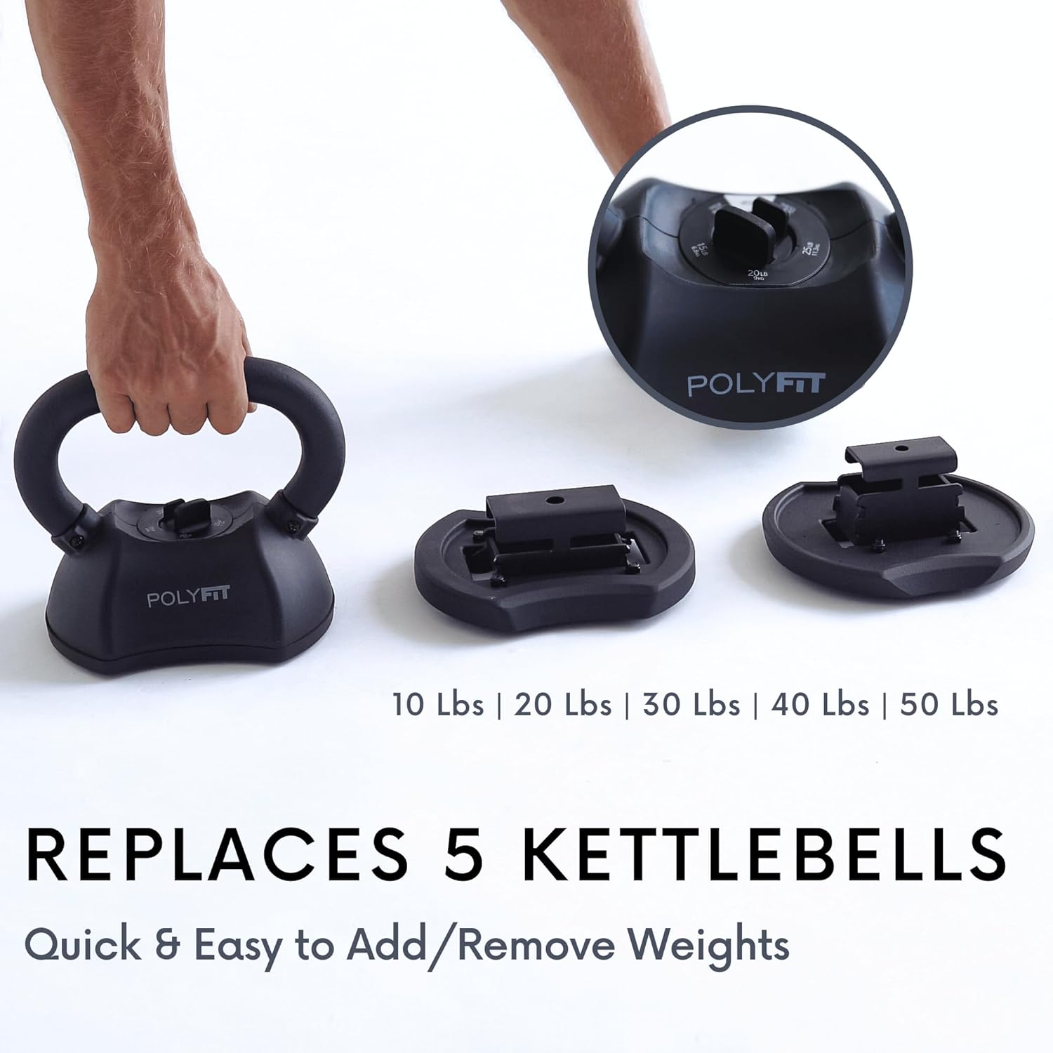ホームジムポリフィット調整可能ケトルベルセット、色は記載され - Home Gym Options のレビューと価格