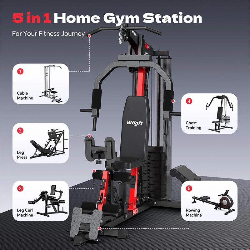 Poobooホームジムトレーニング機器、148ポンドのウェイ - Home Gym Leg Extension Machine のレビューと価格