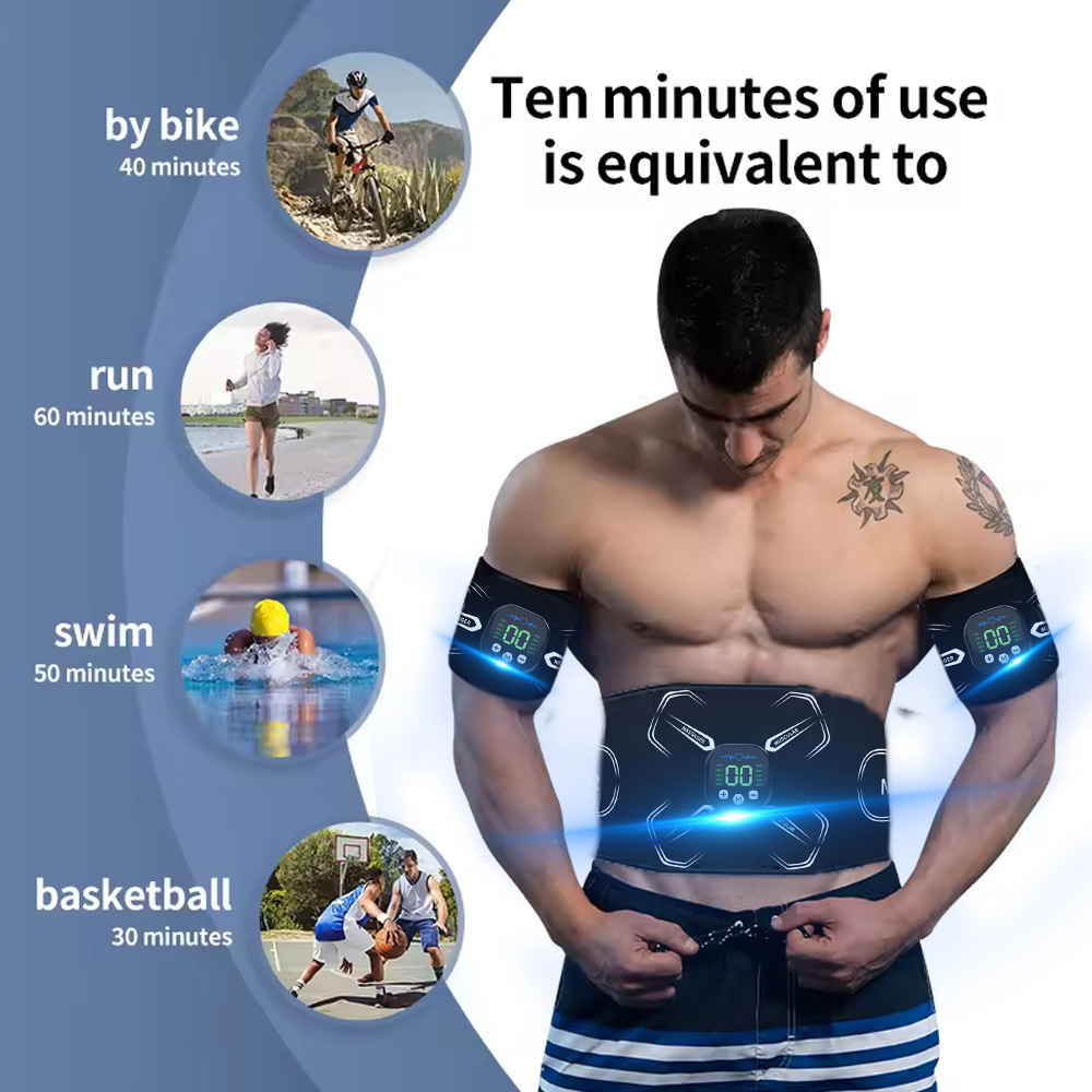 EMS 筋肉刺激装置腹部トレーナー腹筋トナー腕腹脚エクササイ - Home Gym Technogym のレビューと価格