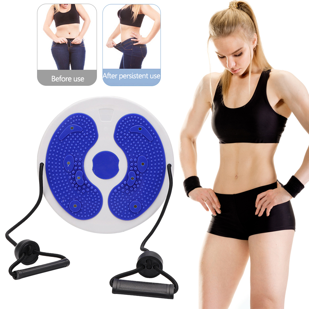 ウエストスリムバランス回転ディスク、プルロープ付き、マグネッ - Wobble Board Balance のレビューと価格