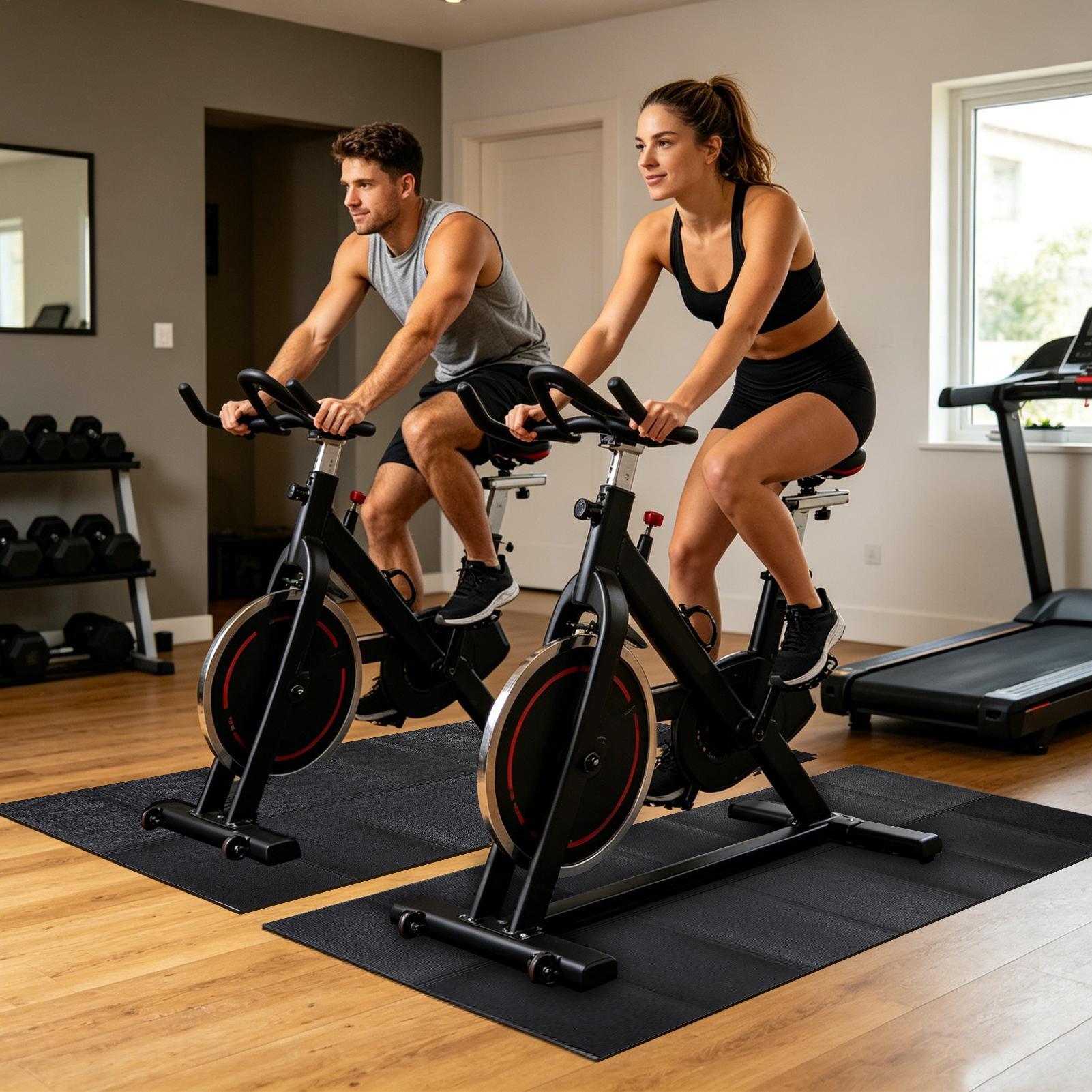 トレッドミルマットの下に置く、頑丈な防水折りたたみ式トレッド - Treadmill Home Gym のレビューと価格
