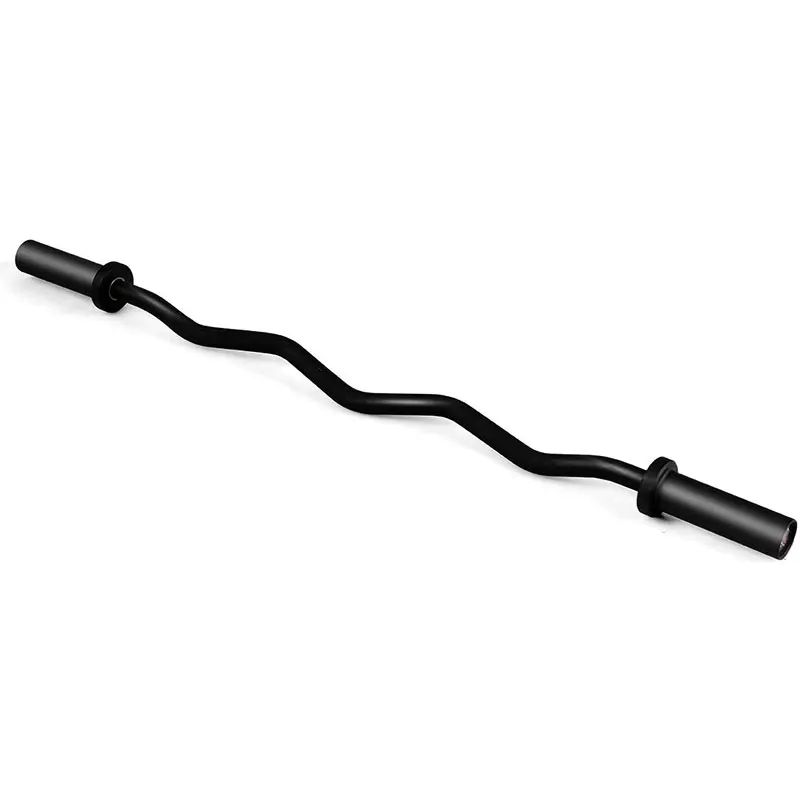 新製品フィットネススチール製カーブスタンダードクロスダンベル - Barbell Curl Bar のレビューと価格