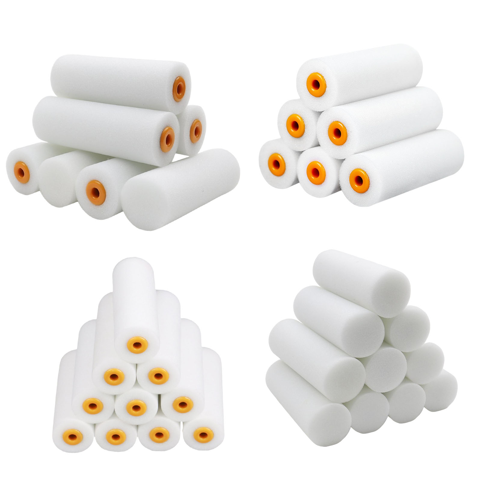 10個入りフォームペイントローラー 4インチ 再利用可能 高 - Foam Roller High Density のレビューと価格